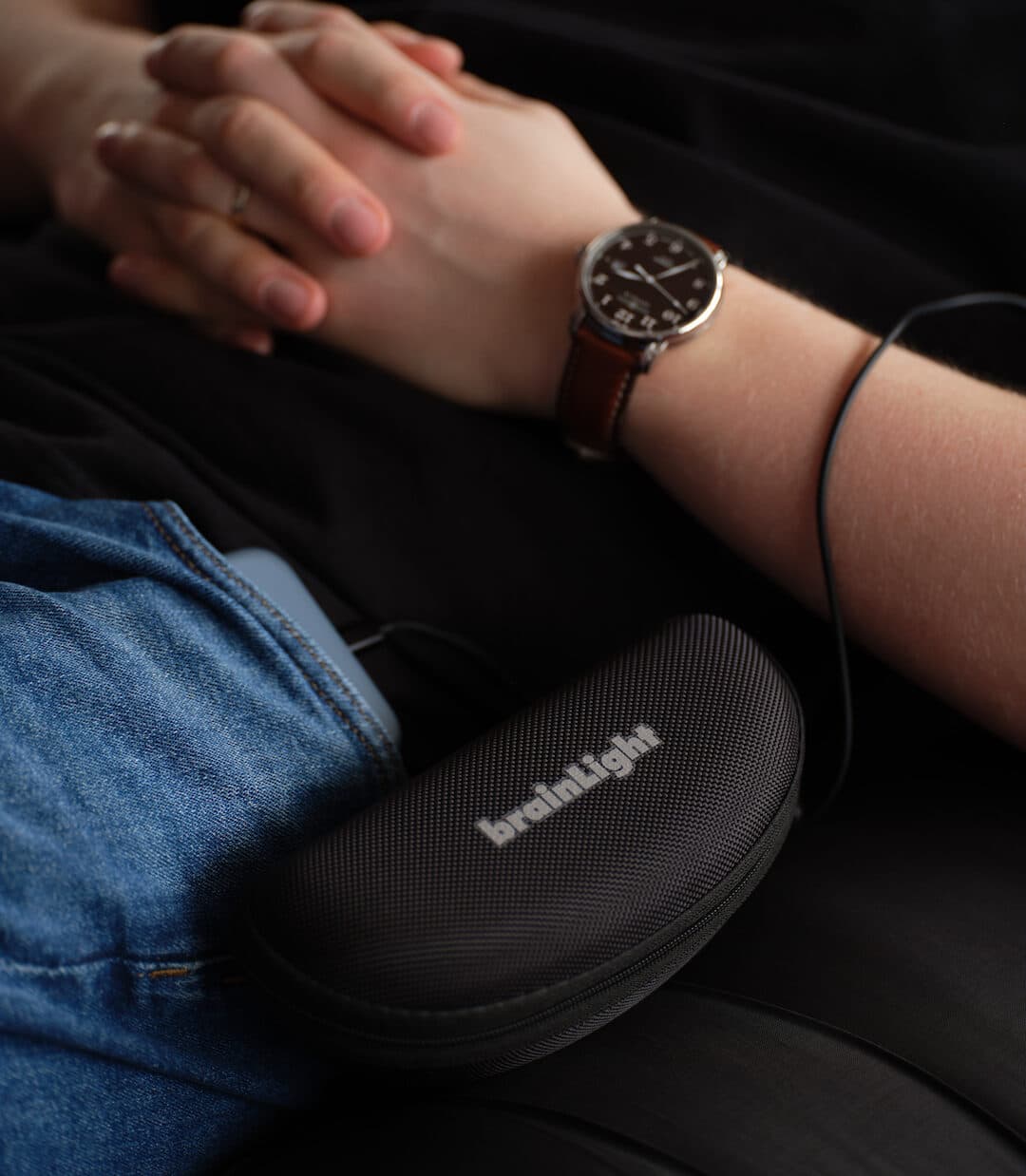 brainLight Mobil : sacoche de rangement portable pour lunettes brainLight
